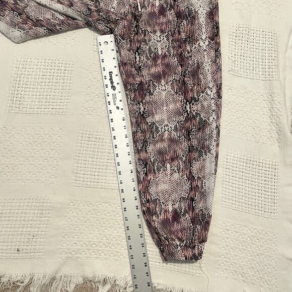 Jennifer Lopez animal floral print jogger pants large P 7073 - Picture 5 of 13